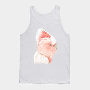 Watercolor Major Mitchell's cockatoo portrait painting Tank Top